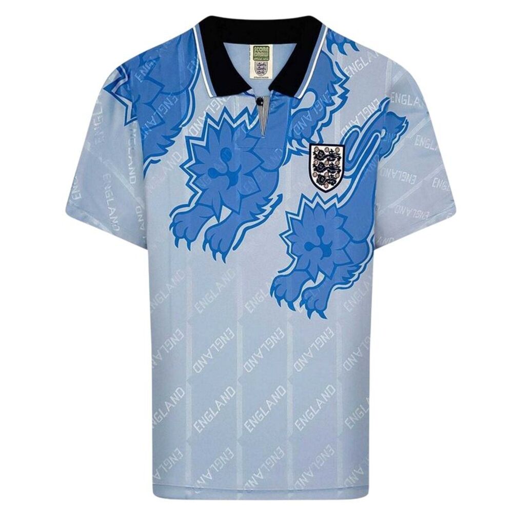 Score Draw Mens International England Football Shirt / Blue/Navy